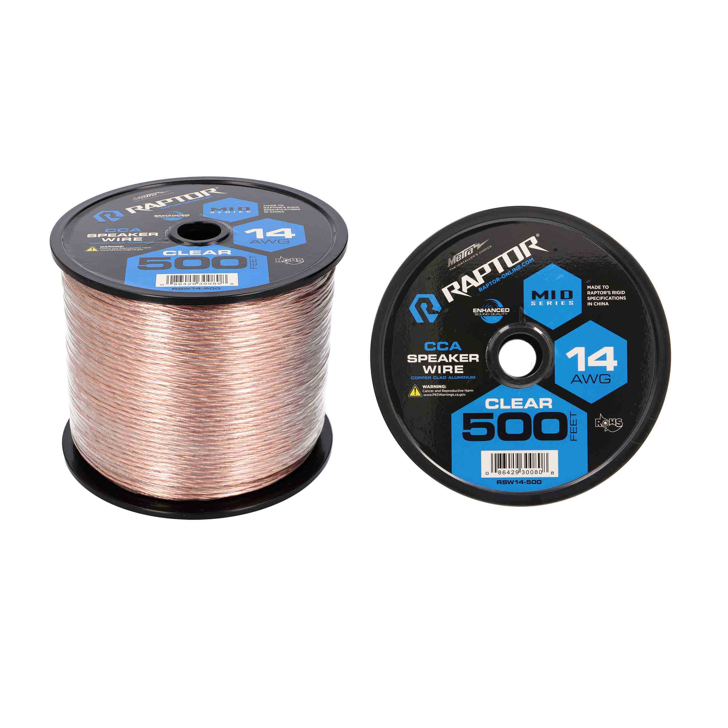 Raptor RSW14-500, Speaker Wire 14ga 500' CCA