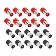T-Spec V0GA-FERR, (20)Ferrule 0ga Red/Black