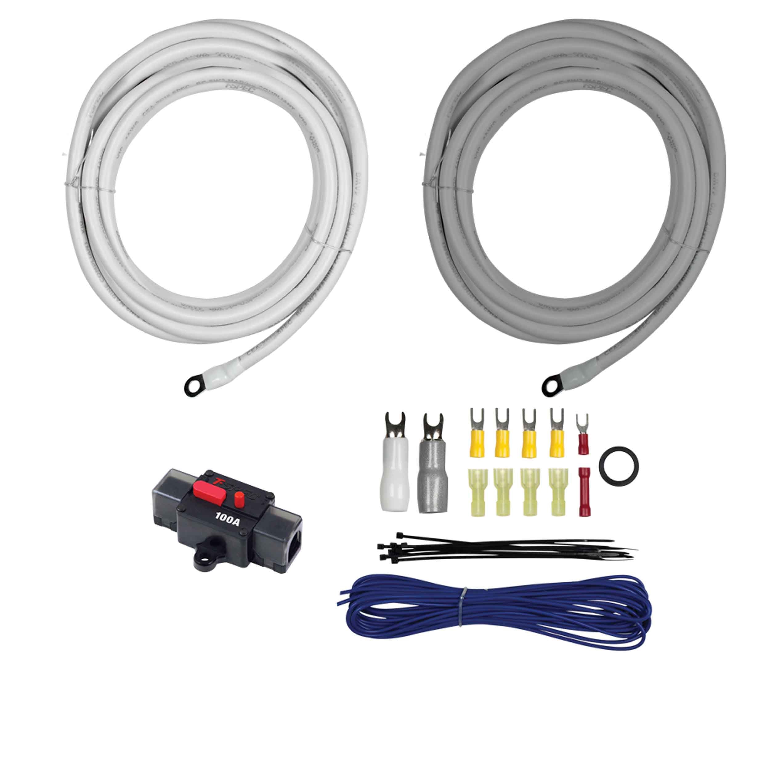 T-Spec V10-2041, Amp Kit BC-5W2 4ga 20'