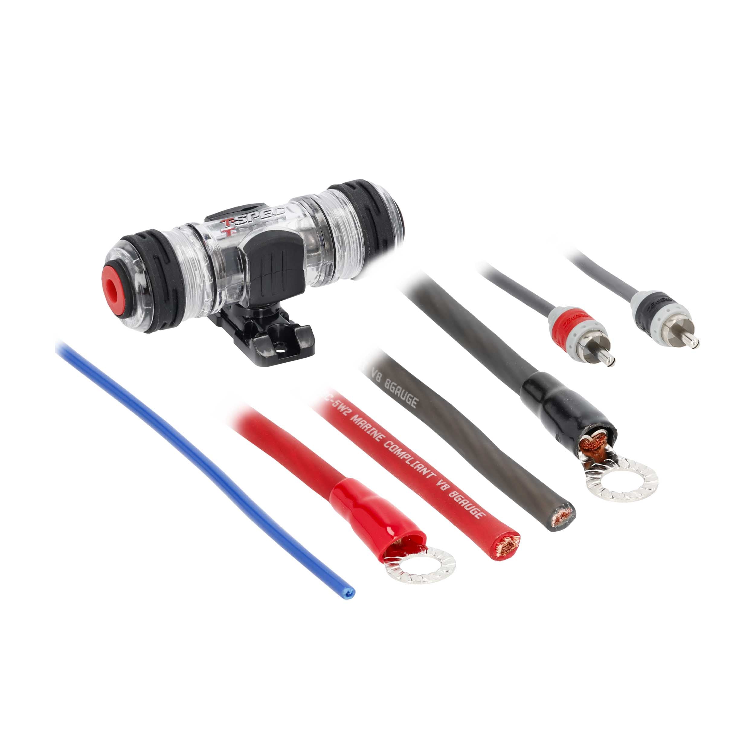 T-Spec V8-AK8, Amp Kit 8ga RCA
