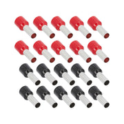 T-Spec V8GA-FERR, (20)Ferrule 8ga Red/Black