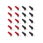 T-Spec V8-ST2-20, Spade Term 8ga (10)Red/10 Blk