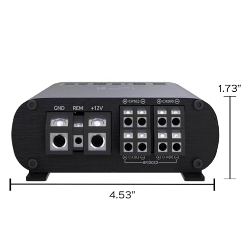 Wavtech LINK300.4MINI, Mini Series 4 Channel Full Range Amplifier w/ LOC - 300W