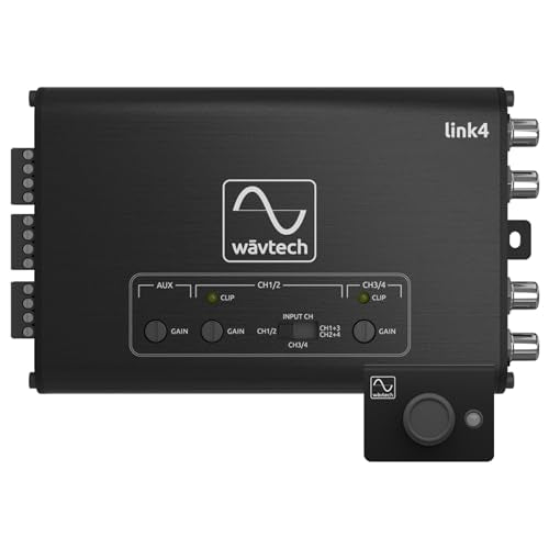 Wavtech LINK4, 4 Channel Line Output Convertor w/ Summing and Remote