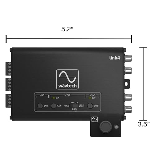 Wavtech LINK4, 4 Channel Line Output Convertor w/ Summing and Remote