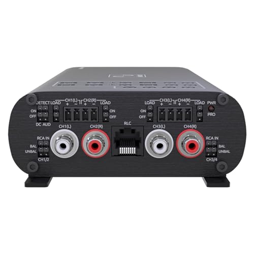 Wavtech LINK500.4MINI, Mini Series 4 Channel Full Range Amplifier w/ LOC - 500W