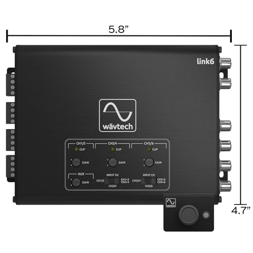 Wavtech LINK6, 6 Channel Line Output Convertor w/ Summing and Remote