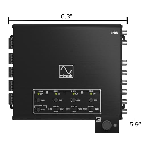 Wavtech LINK8, 8 Channel Line Output Convertor w/ Summing and Remote