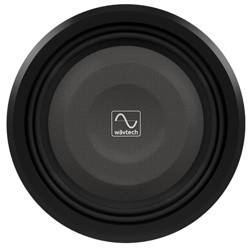 Wavtech THINPRO12-2, thinPRO10 12" 2 Ohm Single Voice Coil Shallow Subwoofer w/ Grille
