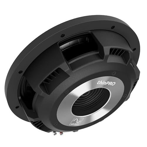 Wavtech THINPRO12-2, thinPRO10 12" 2 Ohm Single Voice Coil Shallow Subwoofer w/ Grille