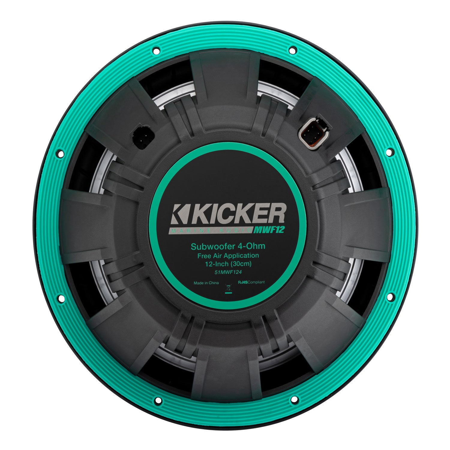 Kicker MWF12, MWF 12" Premium Marine Subwoofer (for Free-Air Applications) 2-Ohm (51MWF122)