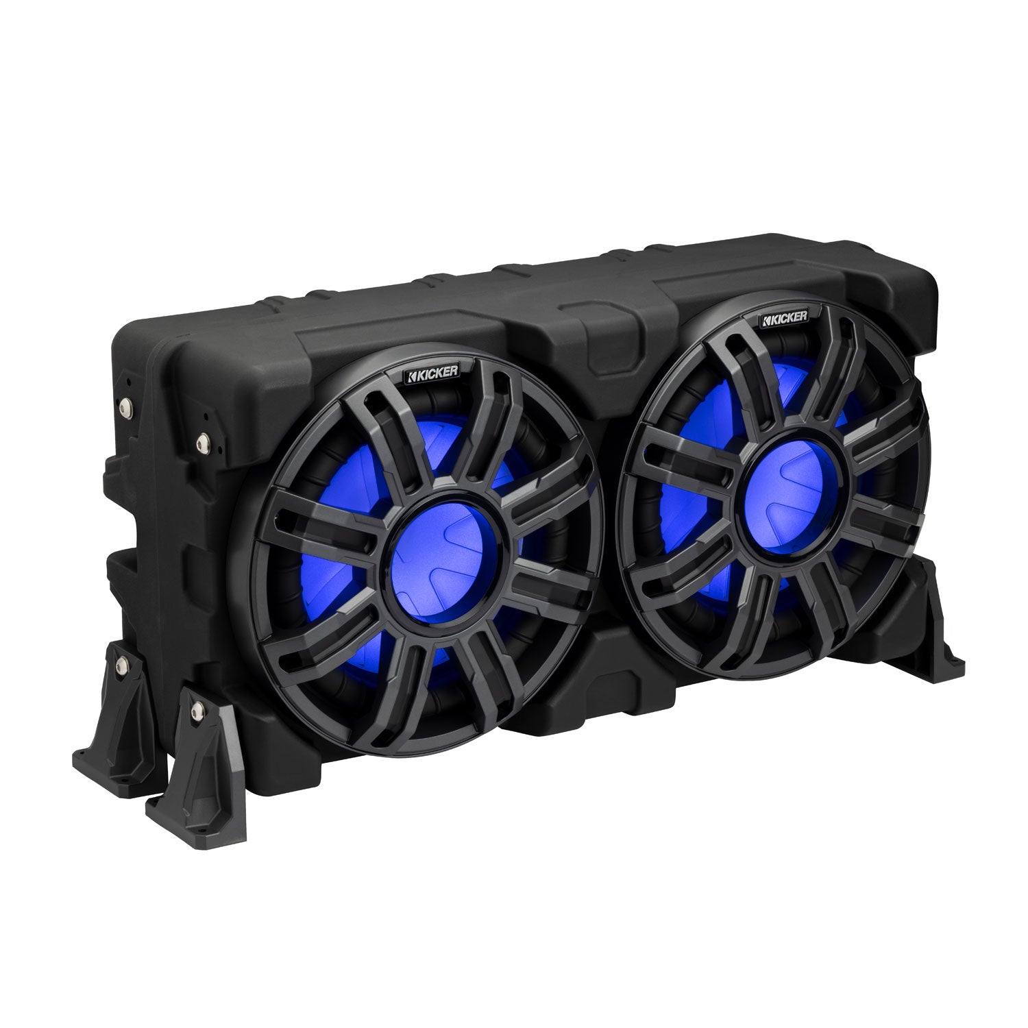 Kicker MWLE10, MWLE 10" Loaded Premium Marine Subwoofer Enclosure w/ Passive Radiator 2 Ohm (51MWLE102)