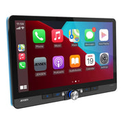 Jensen CAR1215, 12" Floating Screen Touchscreen Double DIN Digital Multimedia Receiver w/ Wireless Apple CarPlay & Android Auto