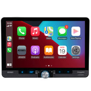Jensen CAR140MW, 10.1" Floating Screen Touchscreen Double DIN Digital Multimedia Receiver w/ Wireless Apple CarPlay & Android Auto