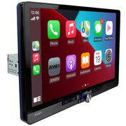 Jensen CAR1415, 14" Floating Screen Touchscreen Double DIN Digital Multimedia Receiver w/ Wireless Apple CarPlay & Android Auto