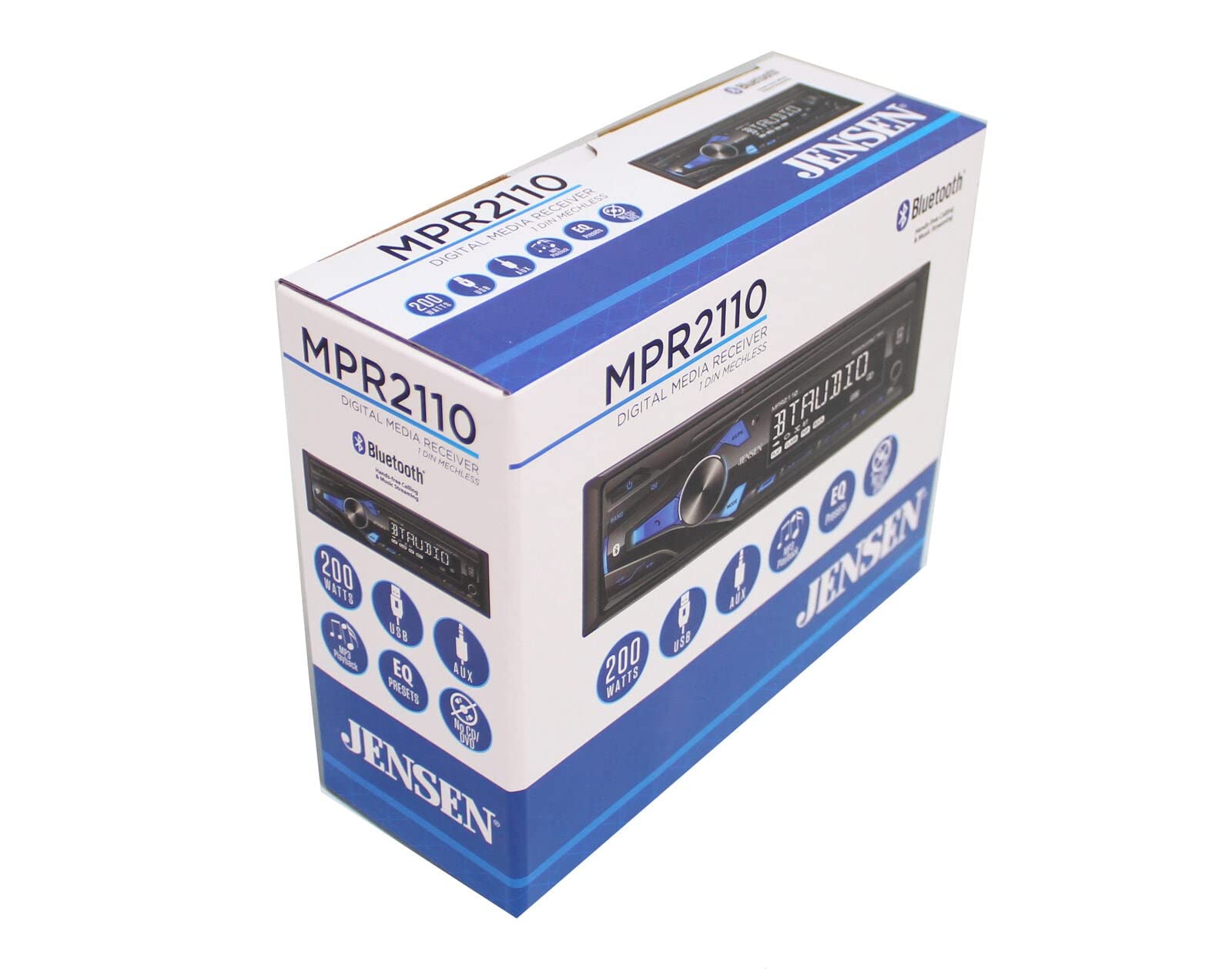 Jensen MPR2110, Digital Media Receiver w/ Front Aux & USB Input