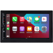 Dual DCPA723W, 7" Touchscreen Double DIN Digital Multimedia Receiver w/ Wireless Apple CarPlay & Android Auto
