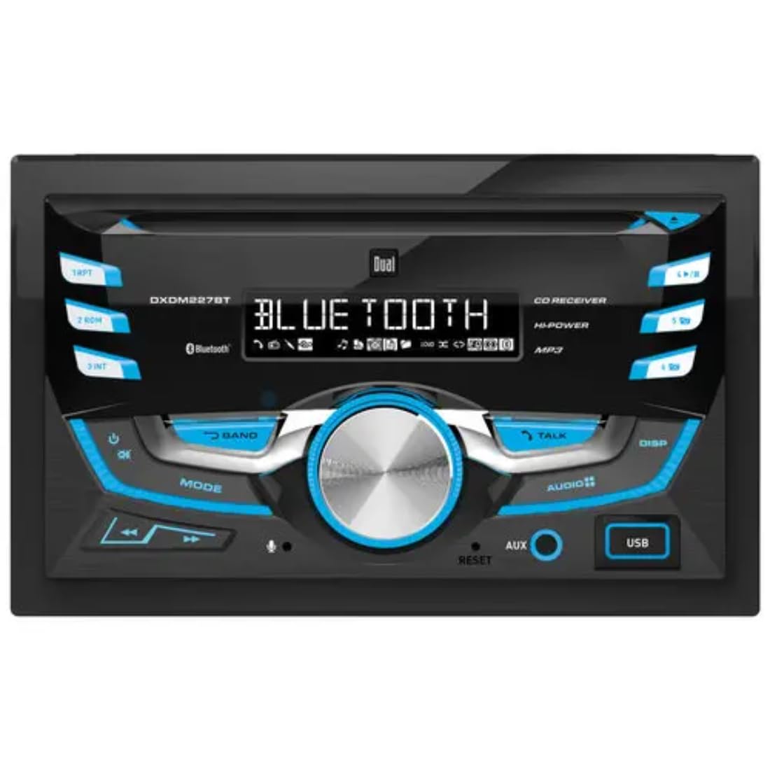 Dual DXDM227BT, Double DIN CD Receiver w/ Front Aux & USB Input
