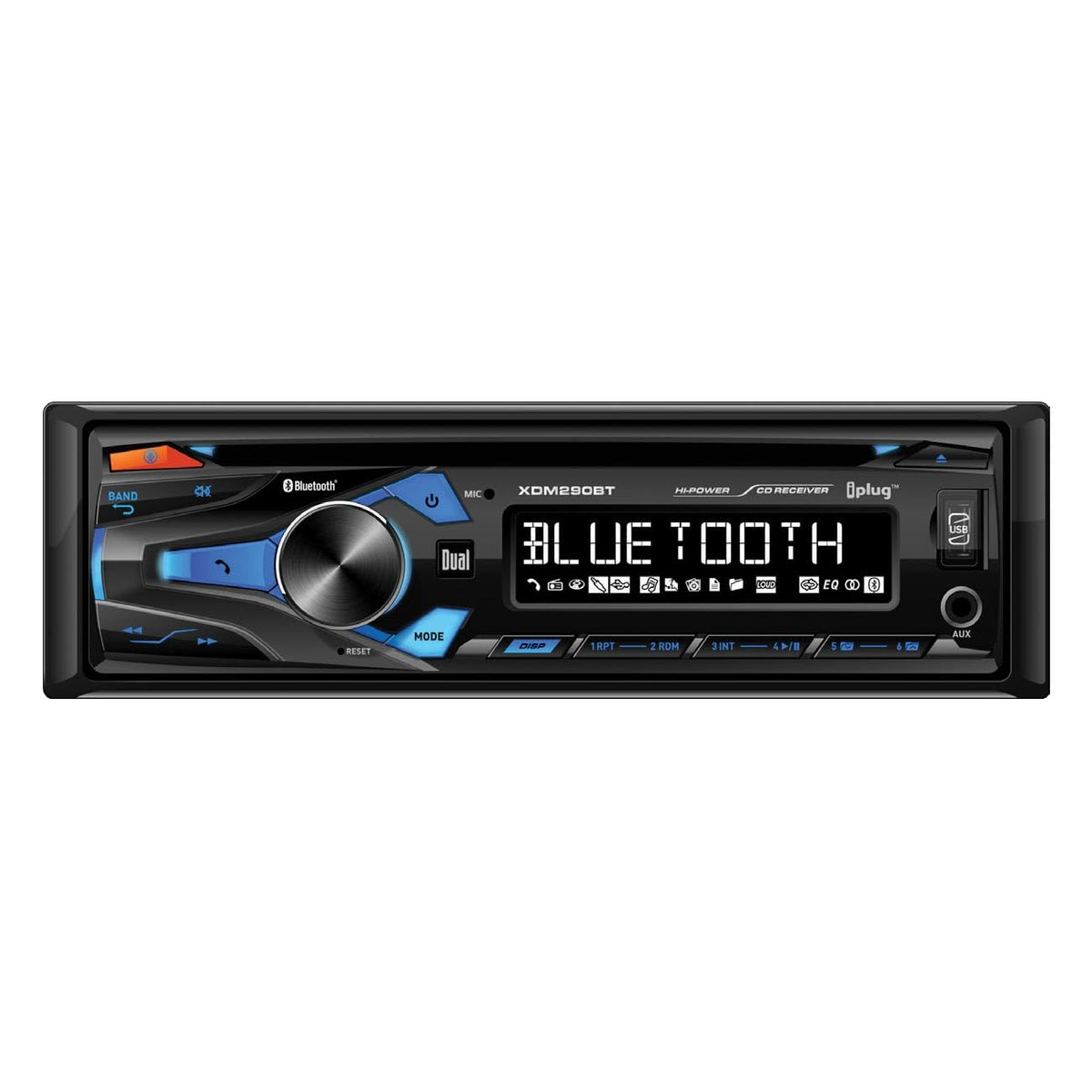 Dual XDM290BT, CD Receiver w/ Front Aux & USB Input