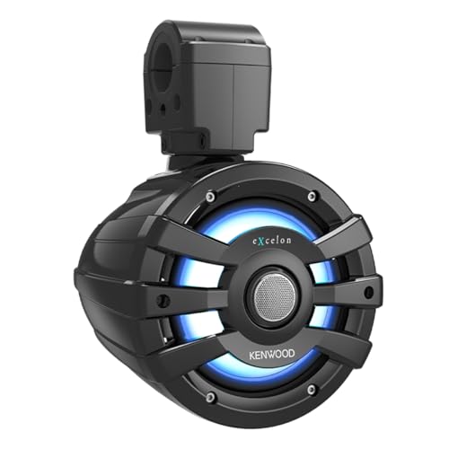 Kenwood XM65TBL, eXcelon Motorsports 6.5" 2-Way Coaxial Tower Speakers with Illumination, Black