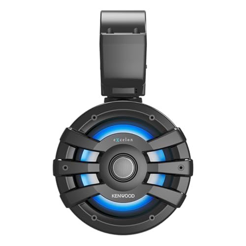 Kenwood XM77TBL, eXcelon Motorsports 7.7" 2-Way Coaxial Tower Speakers with Illumination, Black