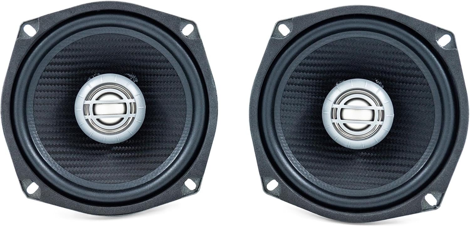 Kenwood XM50F, 5.25" 2-Way Coaxial Speakers for Select 1998-2013 Harley-Davidson Motorcycles (Front)