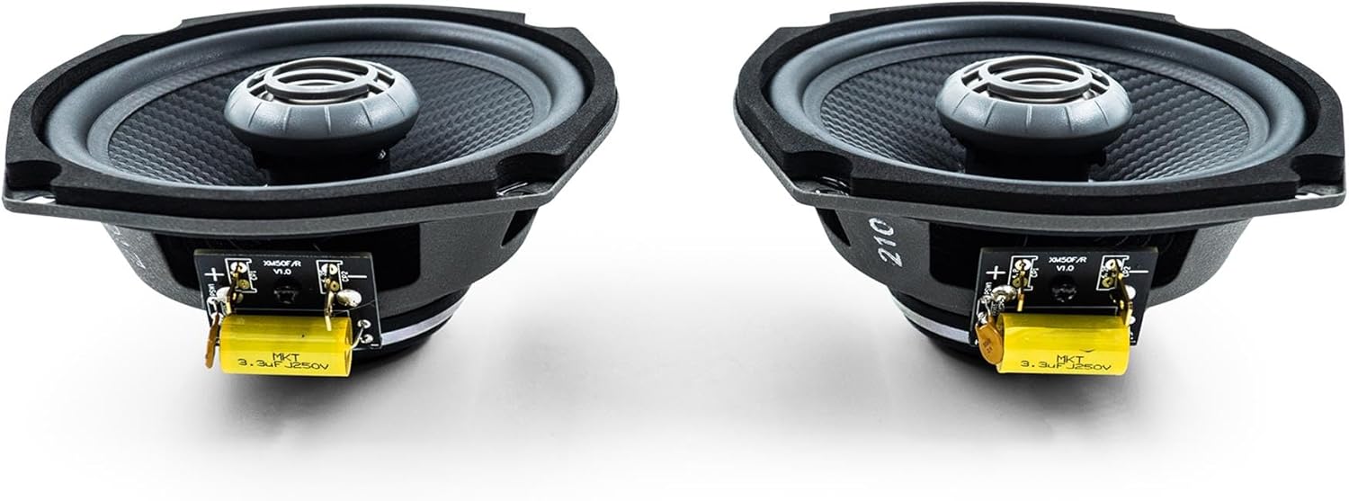Kenwood XM50R, 5.25" 2-Way Coaxial Speakers for Select 1998-2013 Harley-Davidson Motorcycles (Rear)