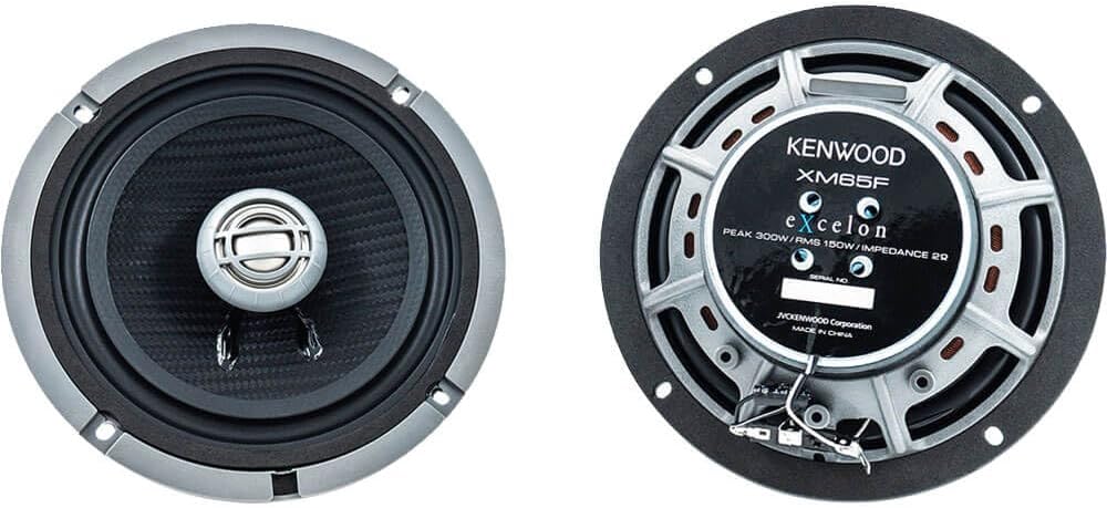 Kenwood XM65F, 6.5" 2-Way Coaxial Speakers for Select 2014-Up Harley-Davidson Motorcycles (Front)