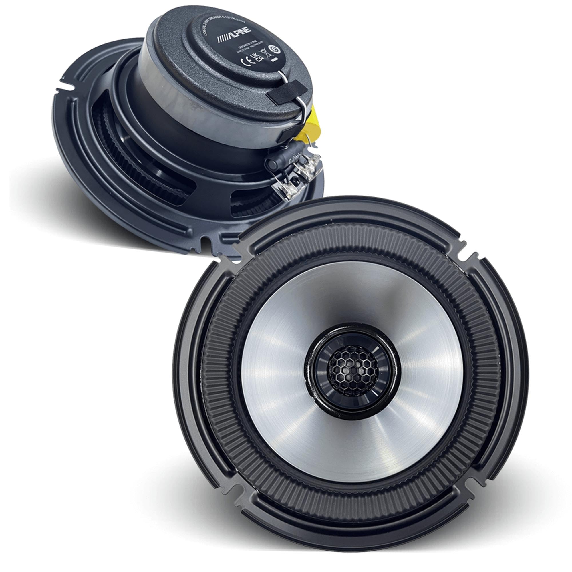 Alpine BRV-S65, BassRev 6.5" 2-Way Coaxial Speakers (OB)