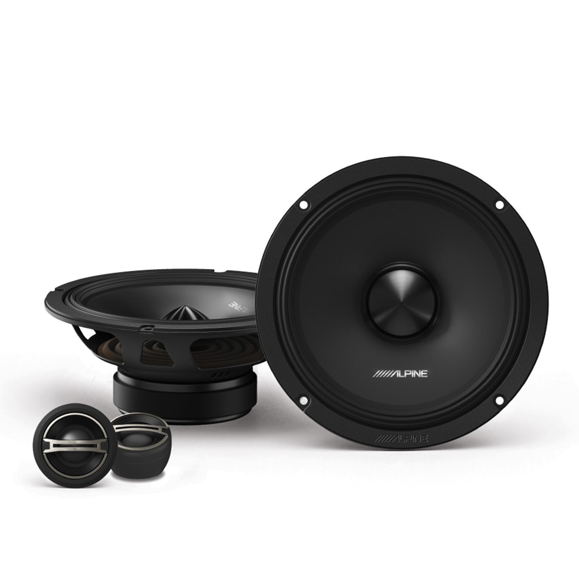 Alpine DM-65C-G, 6.5" 2-Way Component Speakers w/ Grille (OB)