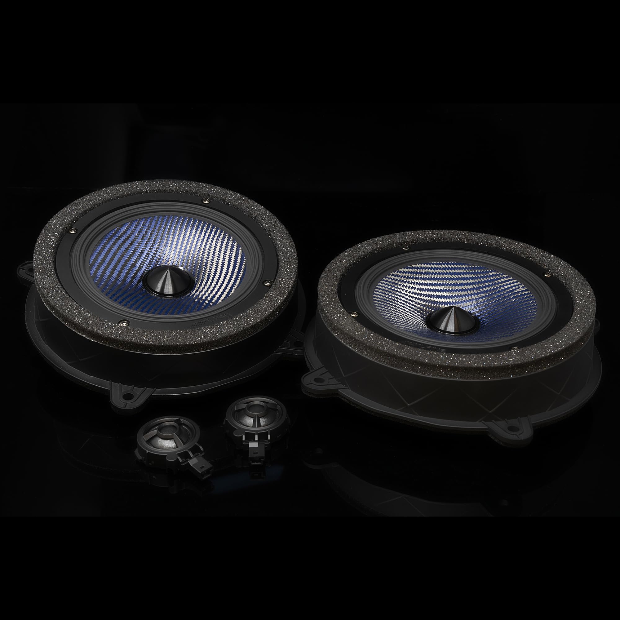 Alpine EV-65CF-T, 6.5" Component Front Door Speaker Set for 2017-24 Tesla Model 3 & 2020-24 Tesla Model  Y (OB)