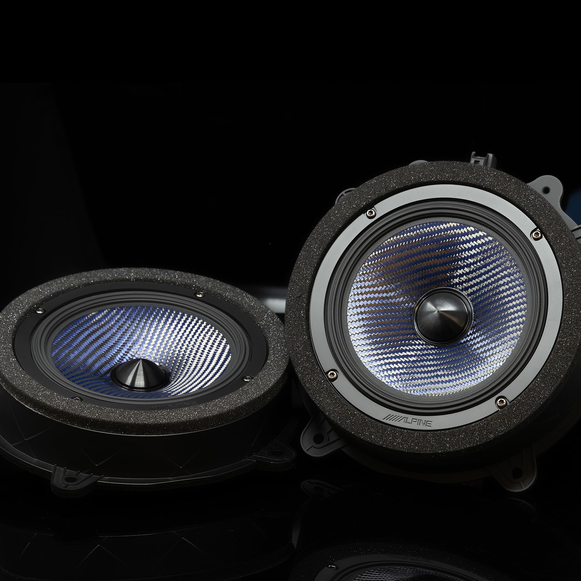 Alpine EV-65CF-T, 6.5" Component Front Door Speaker Set for 2017-24 Tesla Model 3 & 2020-24 Tesla Model  Y (OB)