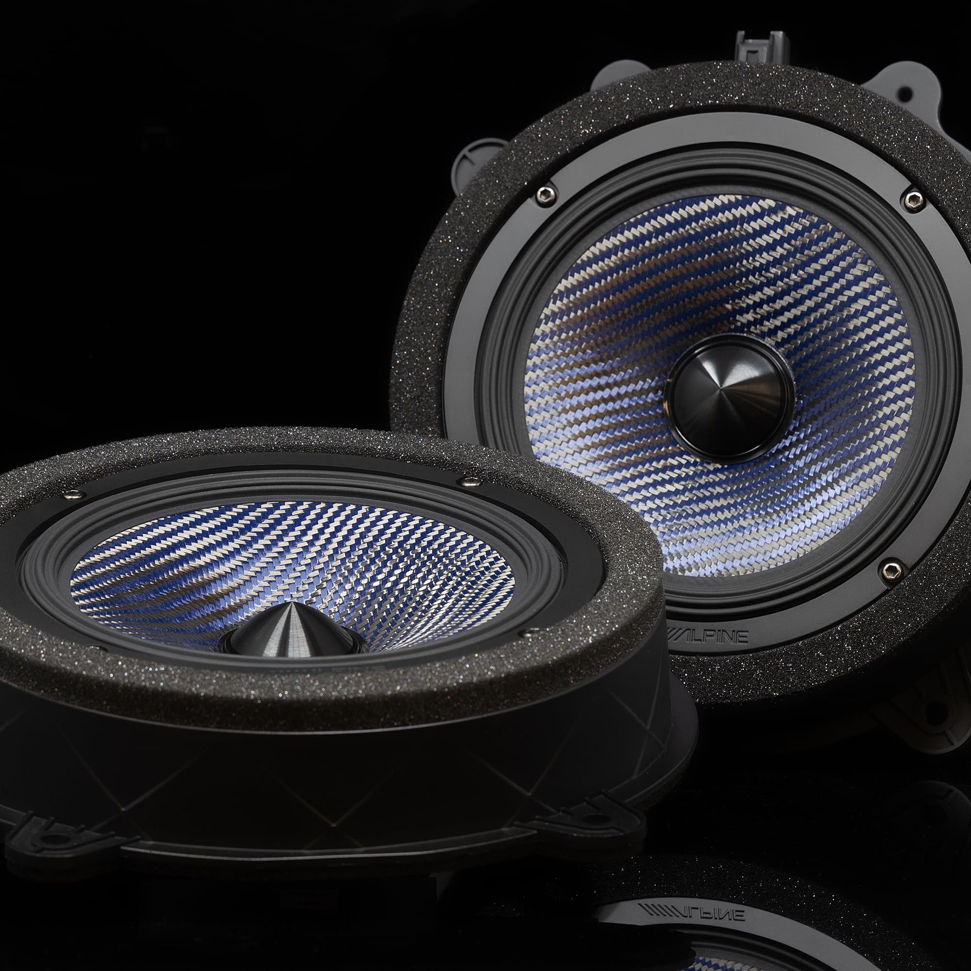 Alpine EV-65CF-T, 6.5" Component Front Door Speaker Set for 2017-24 Tesla Model 3 & 2020-24 Tesla Model  Y (OB)