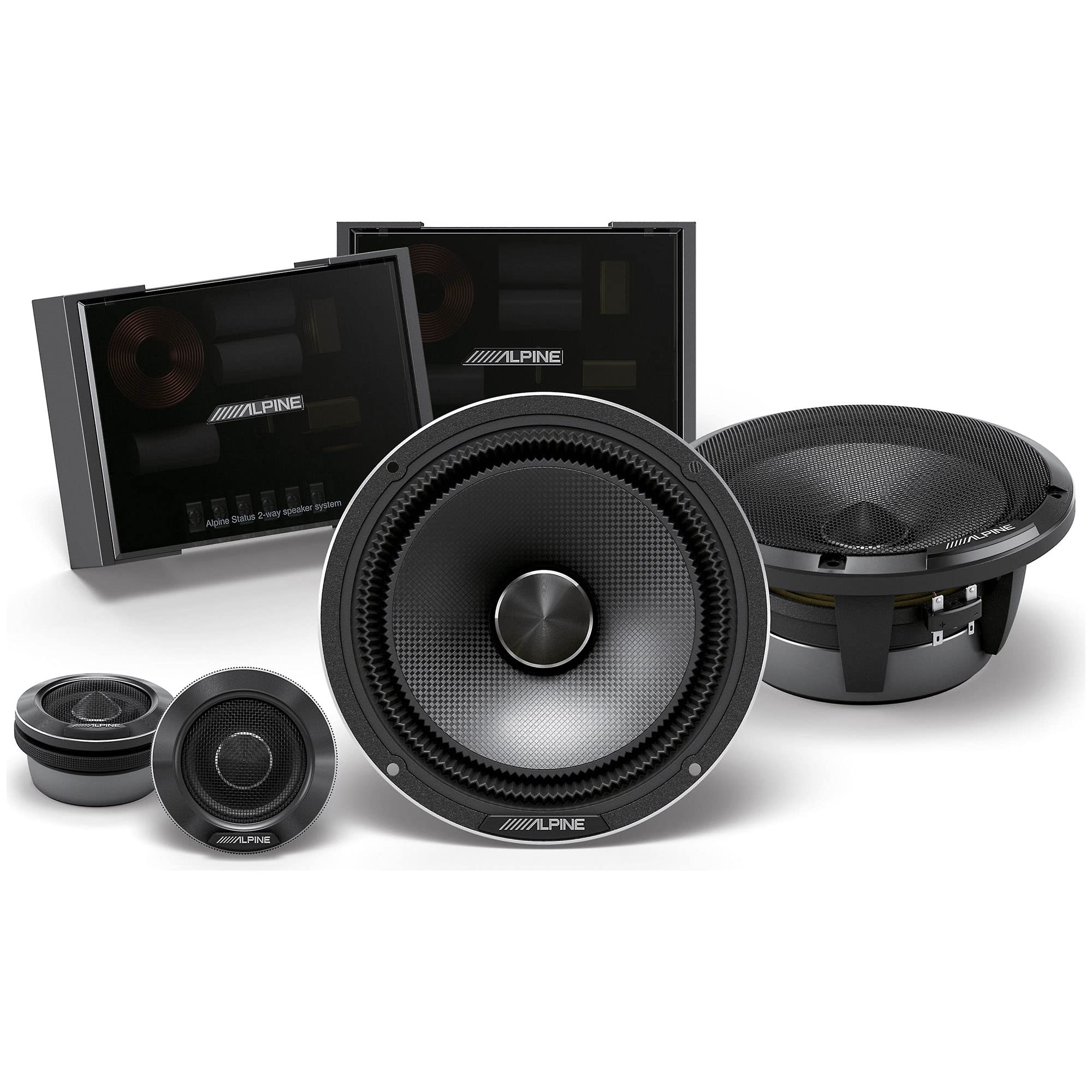 Alpine HDZ-65C, Status Series Hi-Res 6.5" 2-Way Component Car Speakers