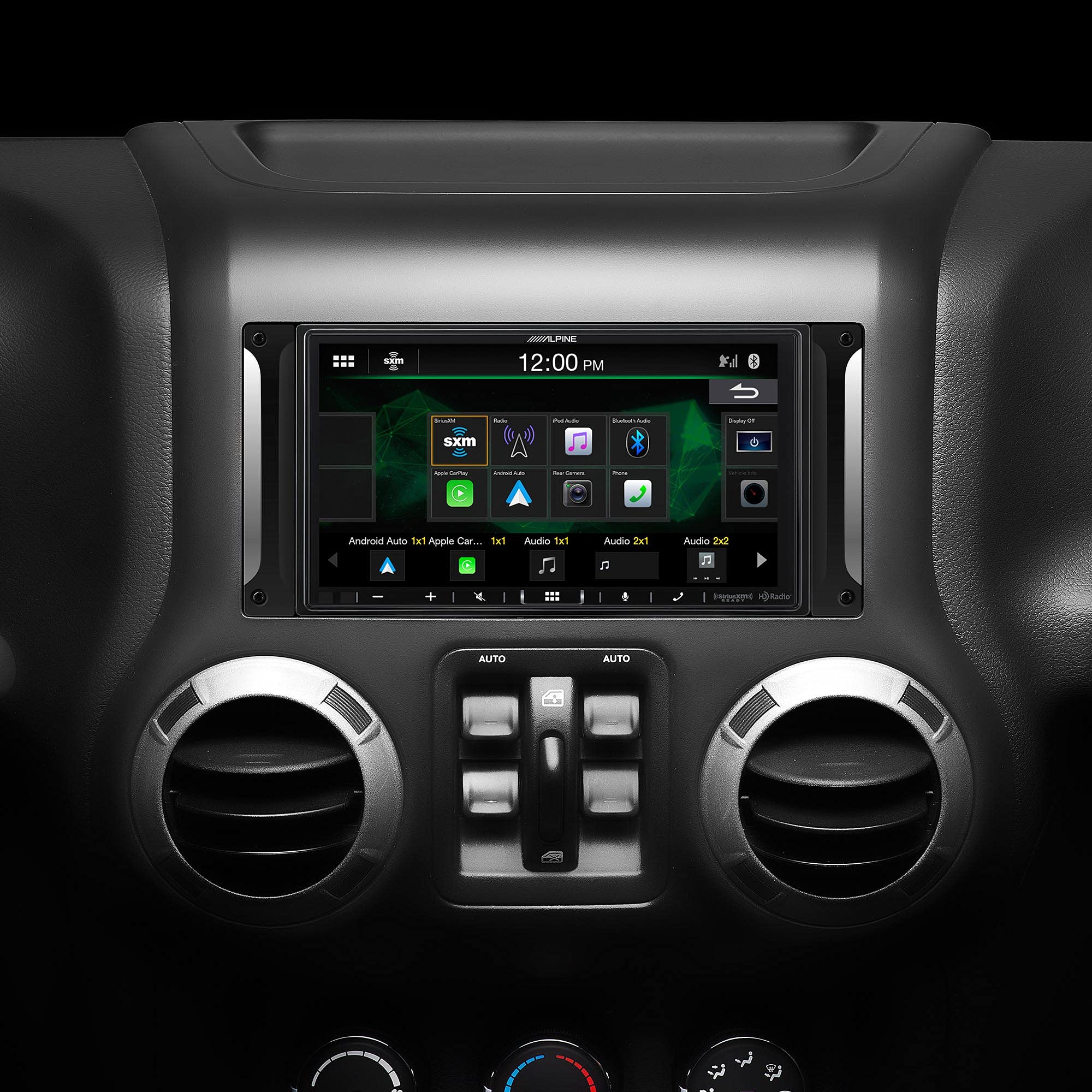 Alpine i407-WRA-JK, 7" Digital Media Receiver for 2011-2018 Jeep Wrangler JK (OB)