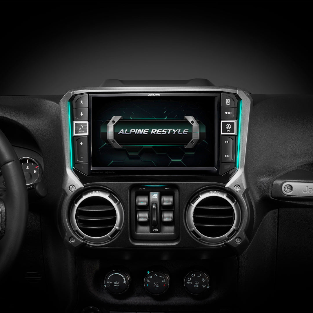 Alpine i509-WRA-JK, 9" Weather-Resistant Multimedia Receiver for Select JEEP Wrangler (OB)