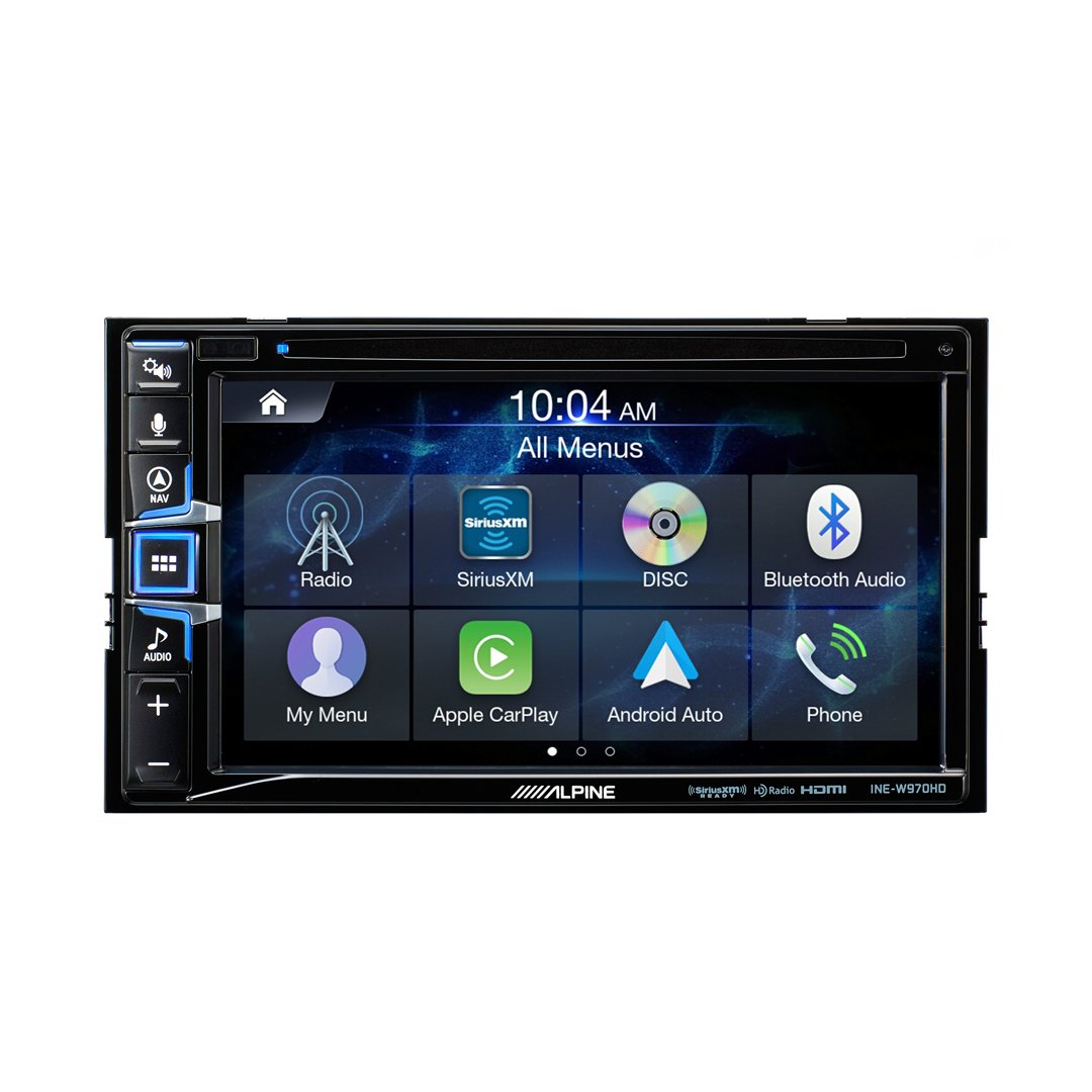 Alpine INE-W970HD, 6.5" Double Din Navigation CD/DVD Receiver w/CarPlay and Android Auto