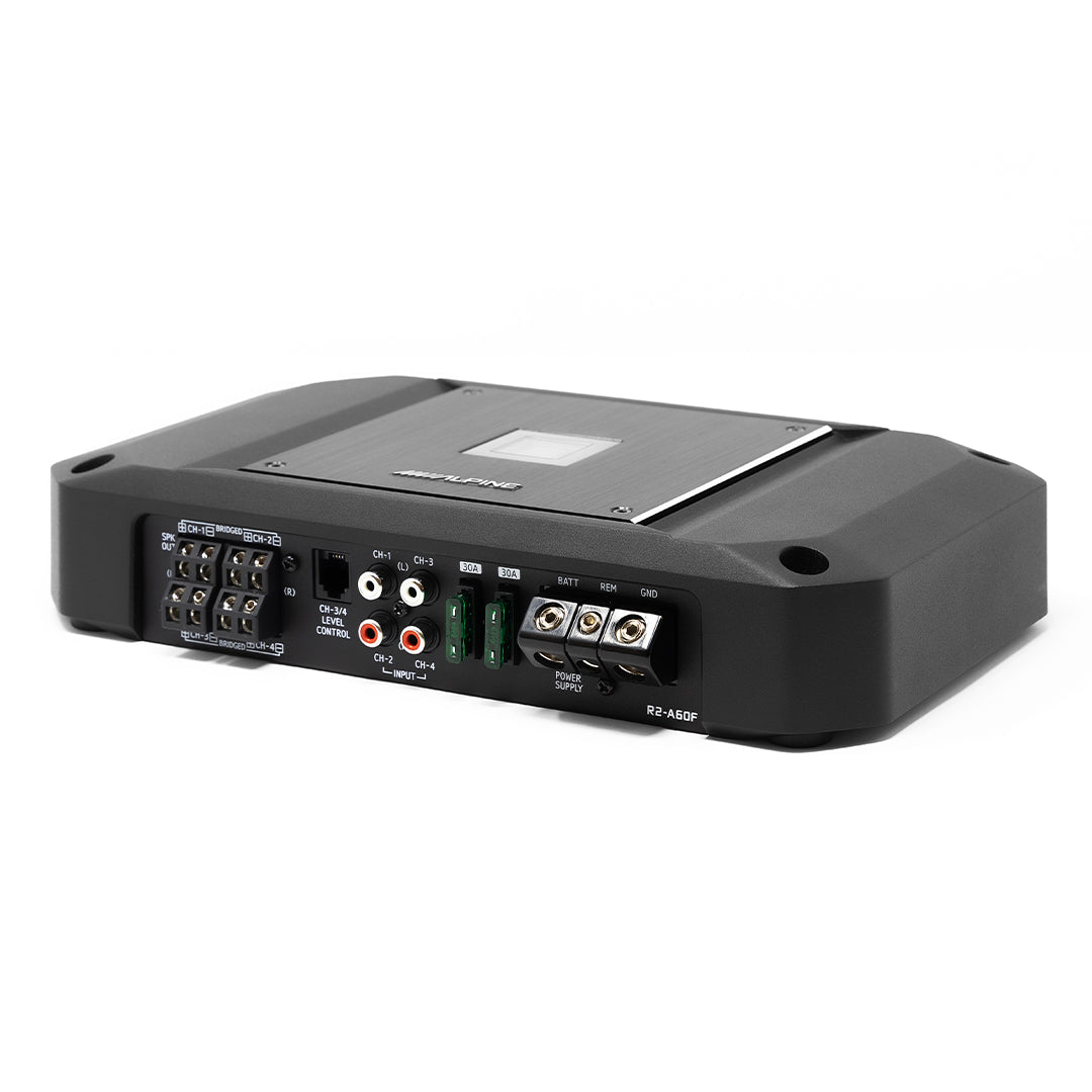 Alpine R2-A60F, R Series 4 Channel Class D Hi-Res Full Range Amplifier - 600W