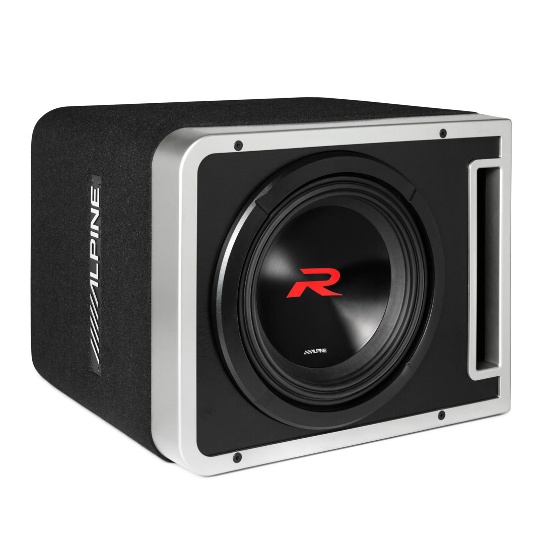 Alpine R2-SB10V, Halo R Series Loaded Single 10" Vented Subwoofer Enclosure (OB)