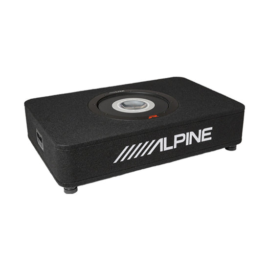 Alpine RS-SB10, Halo R Series 10" Loaded 2 Ohm Shallow Subwoofer Enclosure, 600 Watts (OB)