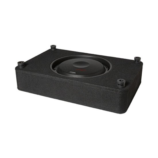 Alpine RS-SB10, Halo R Series 10" Loaded 2 Ohm Shallow Subwoofer Enclosure, 600 Watts (OB)
