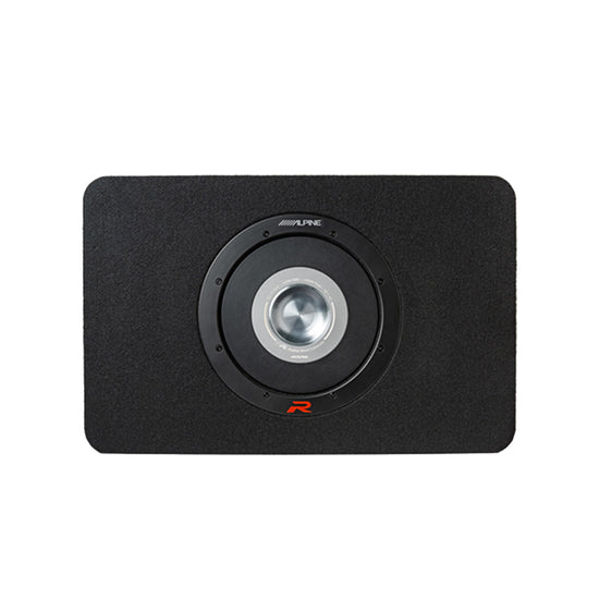 Alpine RS-SB12, Halo R Series 12" Loaded 2 Ohm Shallow Subwoofer Enclosure, 600 Watts (OB)