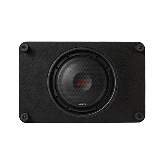 Alpine RS-SB12, Halo R Series 12" Loaded 2 Ohm Shallow Subwoofer Enclosure, 600 Watts (OB)