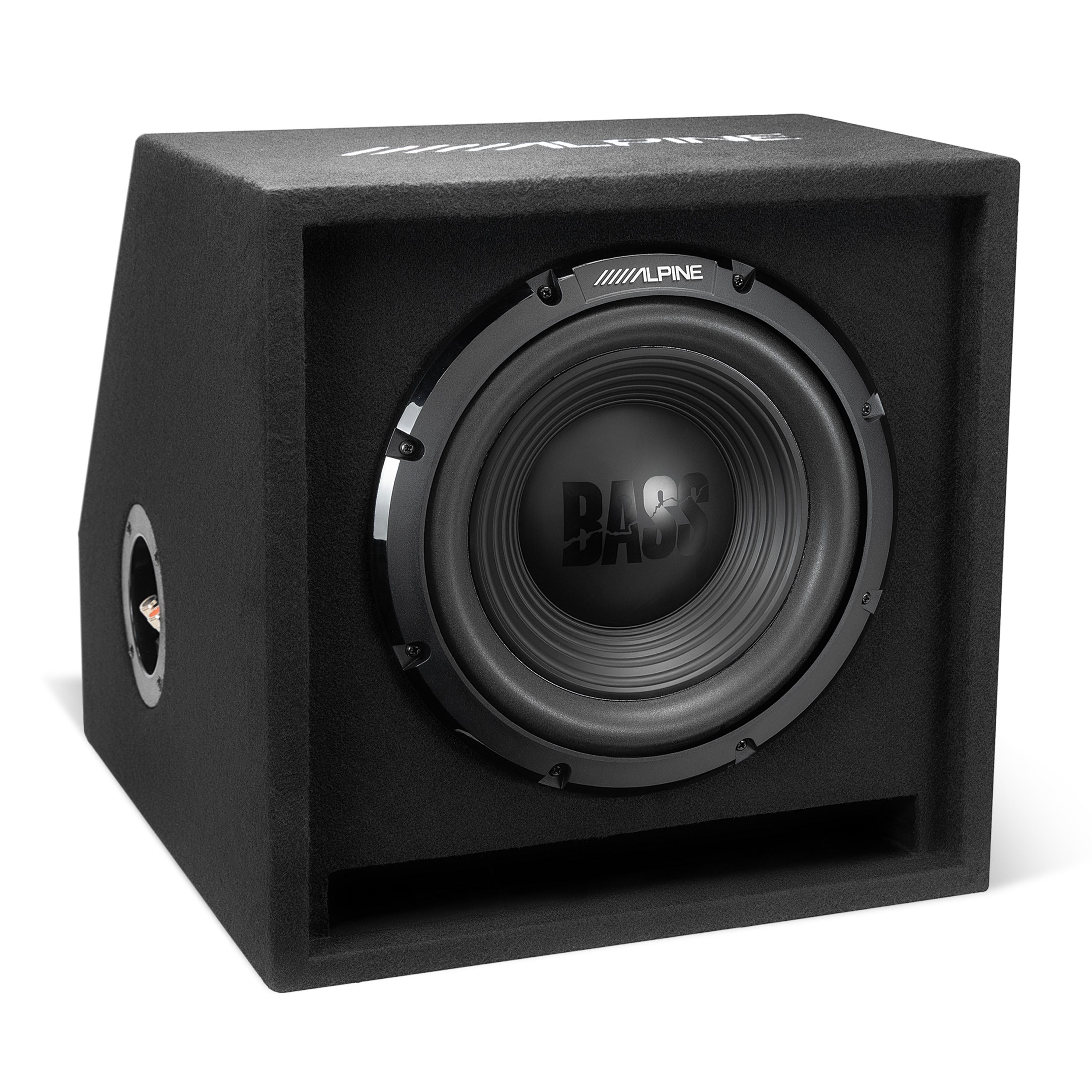 Alpine W-SB10V, 10” Bass Series Preloaded Vented Wedge Enclosure - 750W (OB)