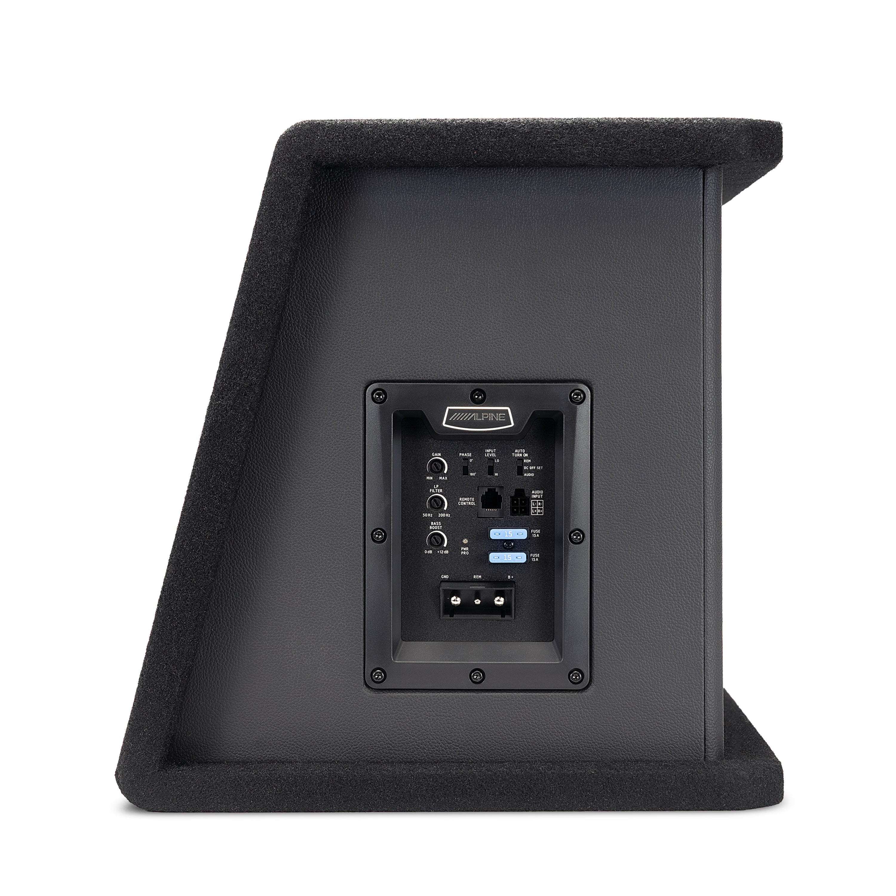 Alpine PWE-SB10, PWE 10" Single Powered Wedge Subwoofer Enclosure - 450W (OB)