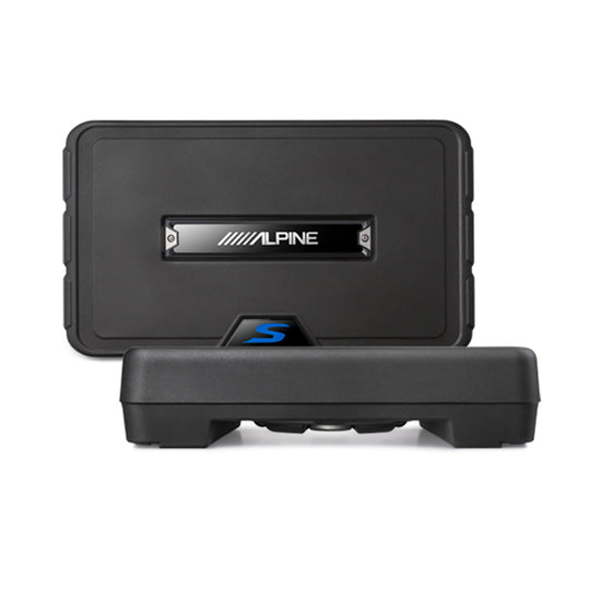 Alpine SS-SB12, Halo S Series 12" Loaded 2 Ohm Shallow Subwoofer Enclosure, 300 Watts (OB)