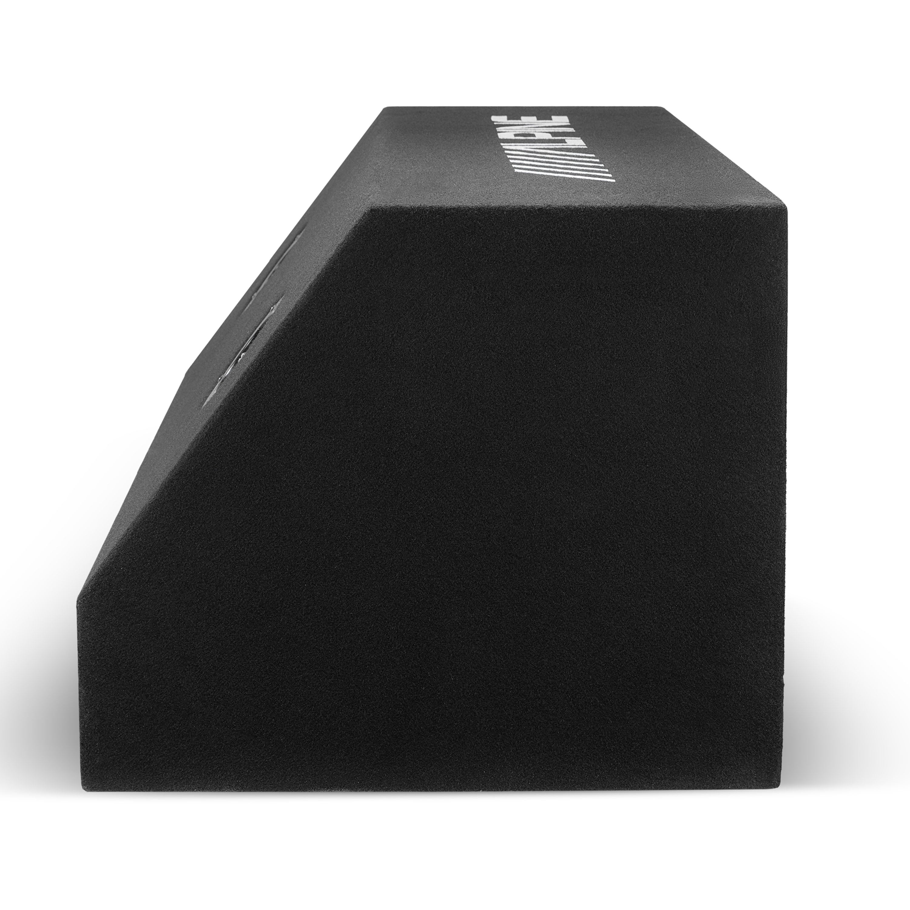 Alpine W-DB10V, 10” Bass Series Dual Preloaded Vented Wedge Enclosure - 750W (OB)