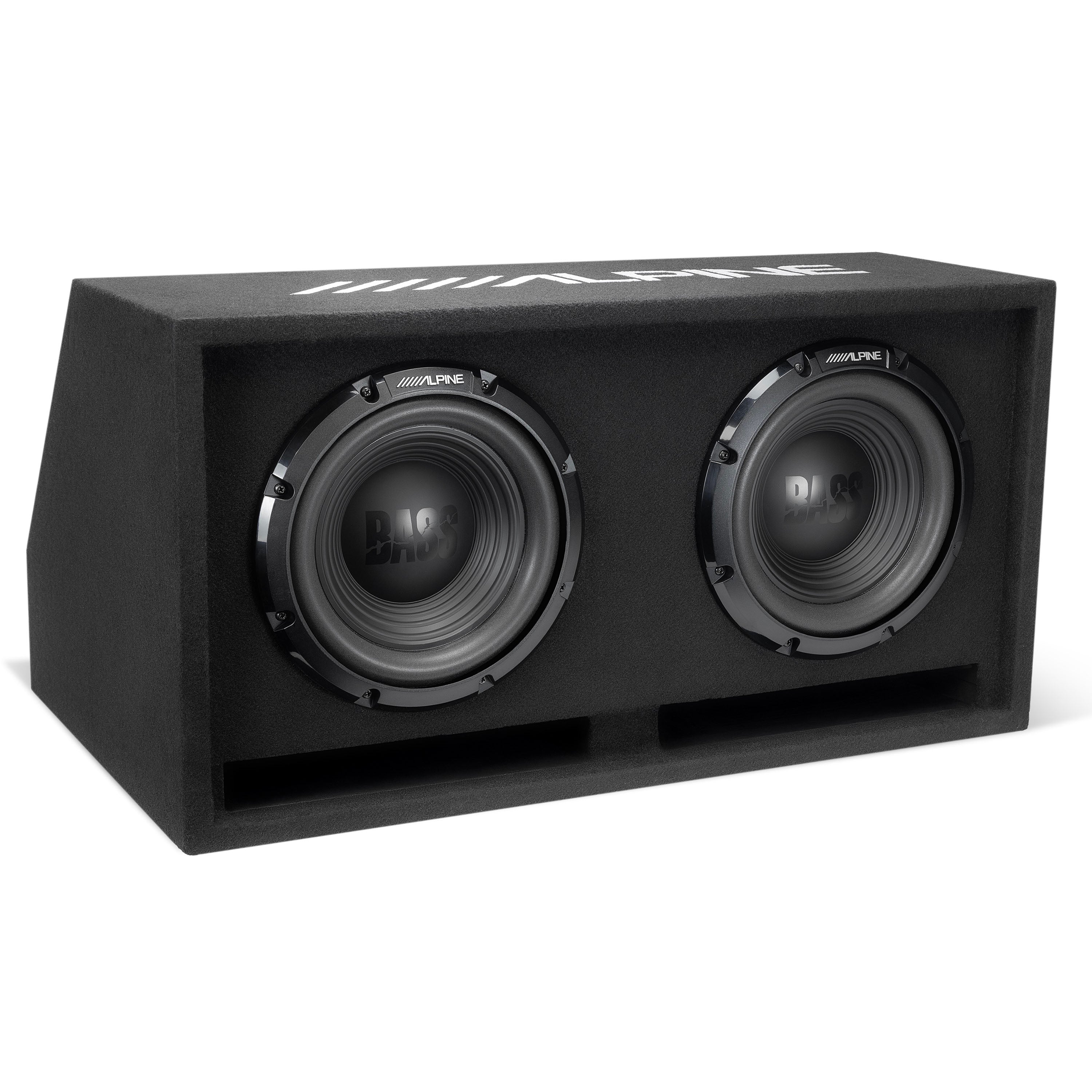 Alpine W-DB10V, 10” Bass Series Dual Preloaded Vented Wedge Enclosure - 750W (OB)