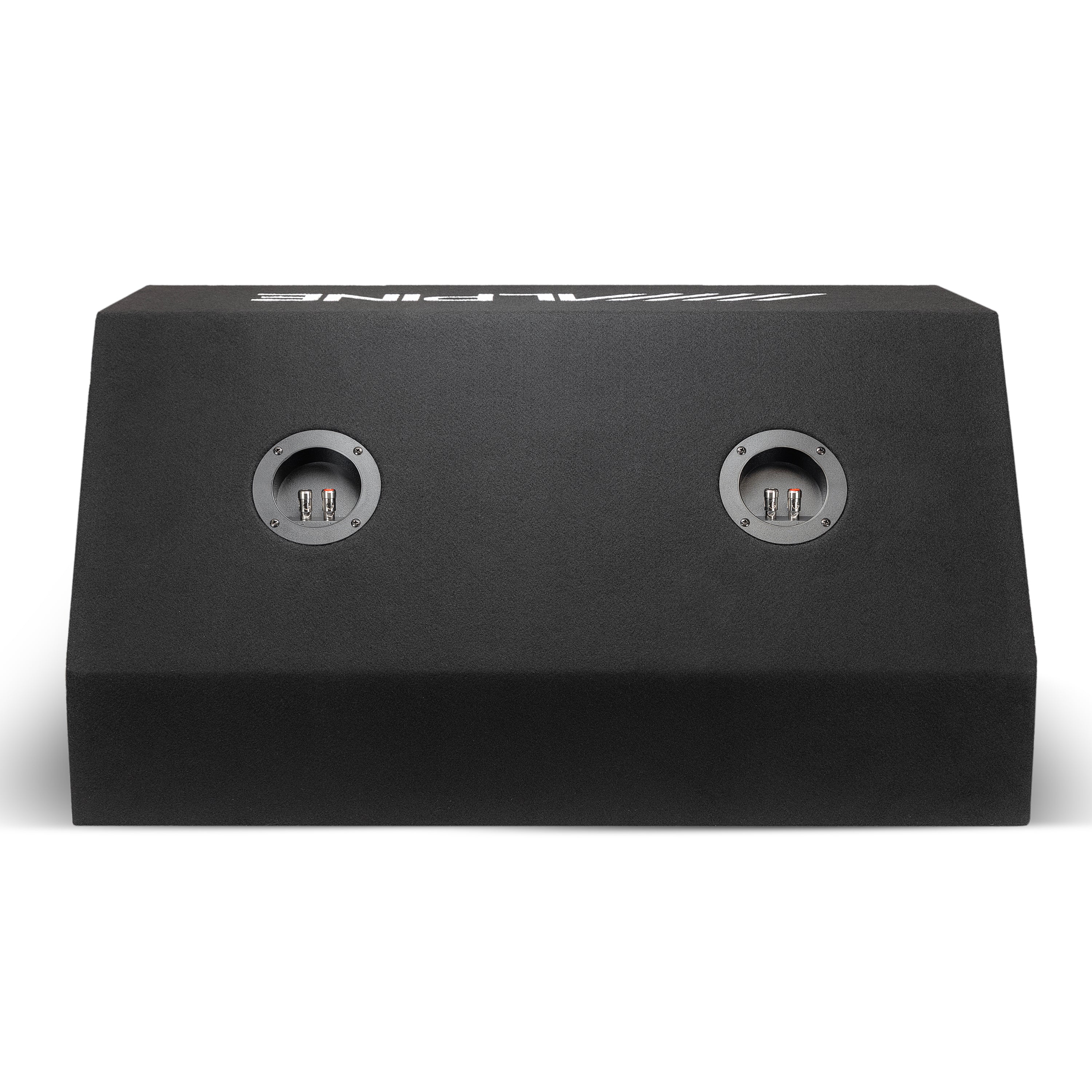 Alpine W-DB10V, 10” Bass Series Dual Preloaded Vented Wedge Enclosure - 750W (OB)