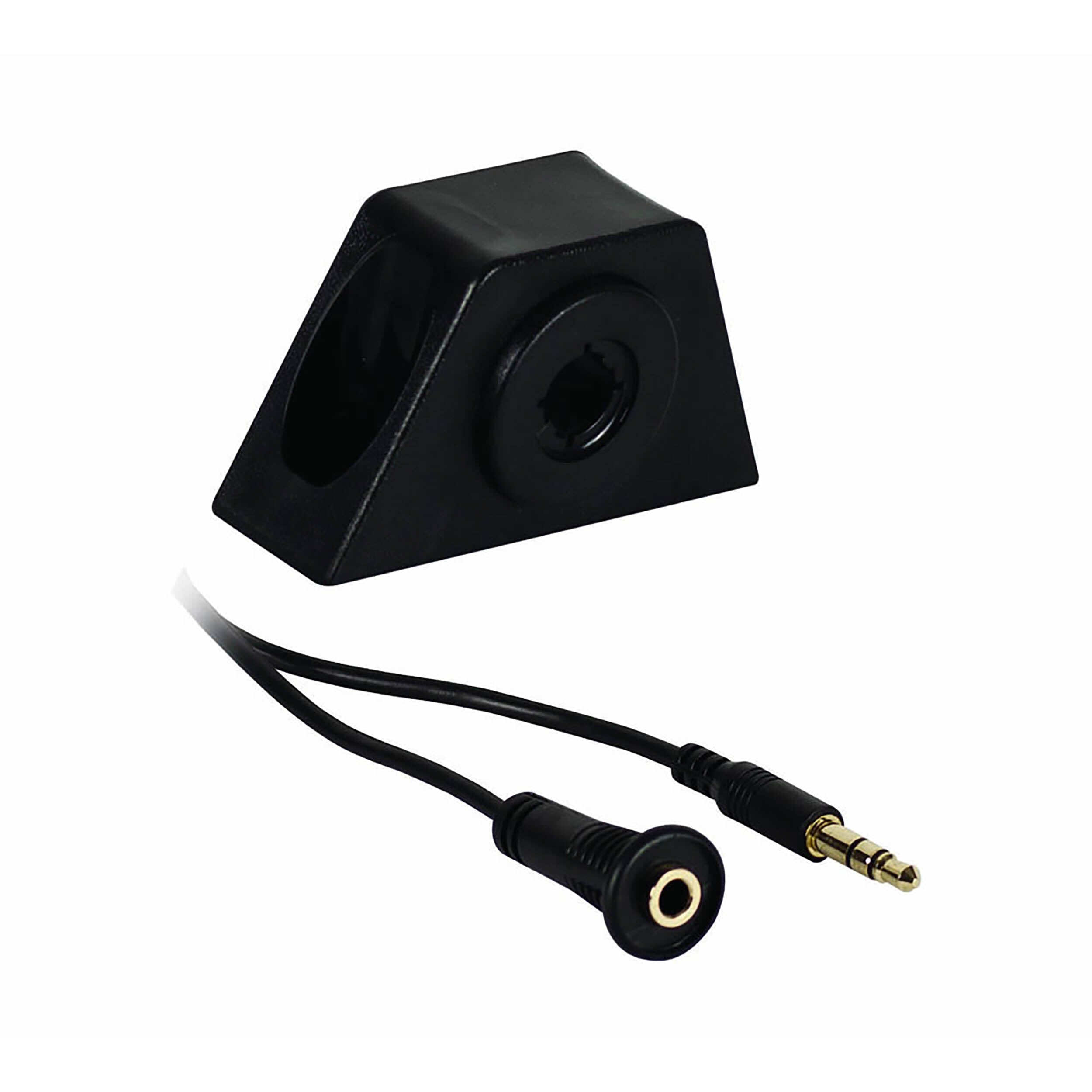 Axxess AX35E-6, Male 3.5mm cable plug to Female 3.5mm jack with mount